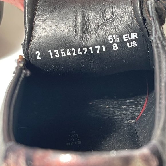 Mobils(branch of Mefisto) Comfortable Black Leather Lace-up Wedges with Zipper - Picture 8 of 16